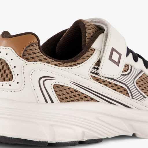 Jongens sneakers wit bruin