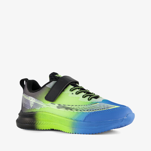 Jongens sportschoenen zwart groen blauw