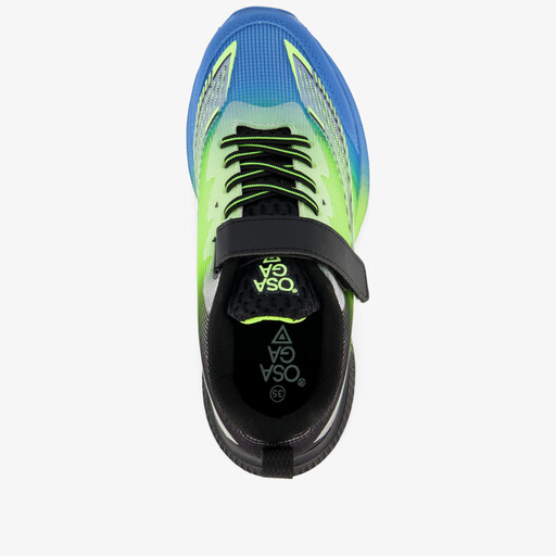 Jongens sportschoenen zwart groen blauw