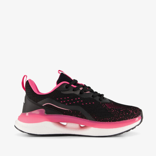Dames fitnessschoenen zwart roze