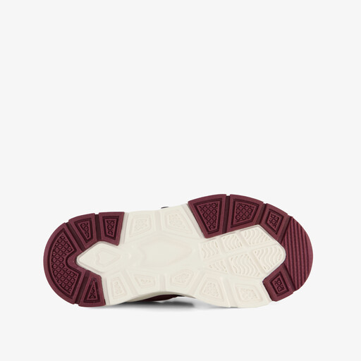 Meisjes sneakers bordeauxrood en roze