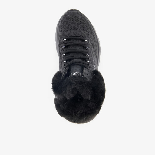 Uno Lite Cozy Leopard gevoerde sneakers zwart