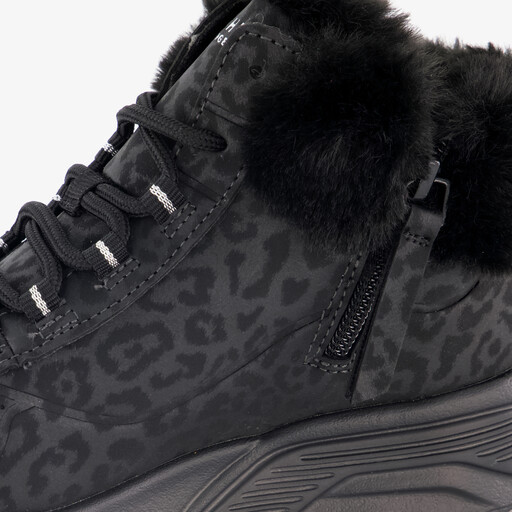 Uno Lite Cozy Leopard gevoerde sneakers zwart