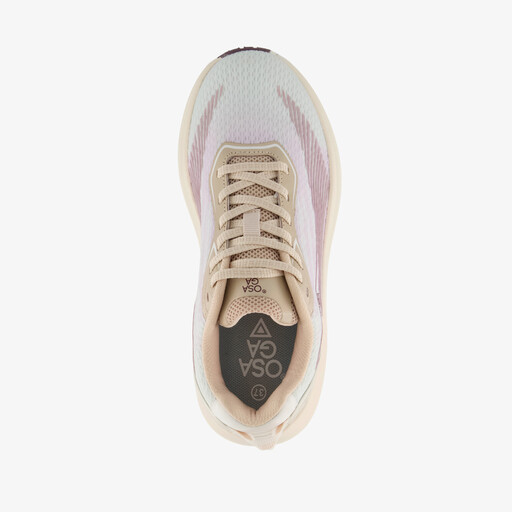 Hestia dames hardloopschoenen beige roze