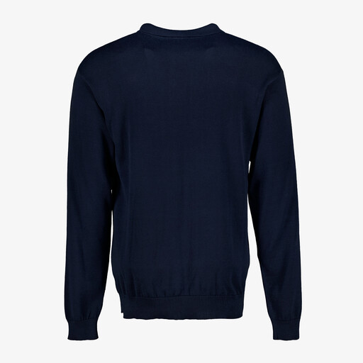 Heren pullover trui met polokraag blauw