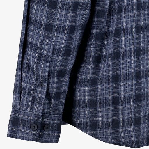 JJ Rebel heren overhemd geruit blauw