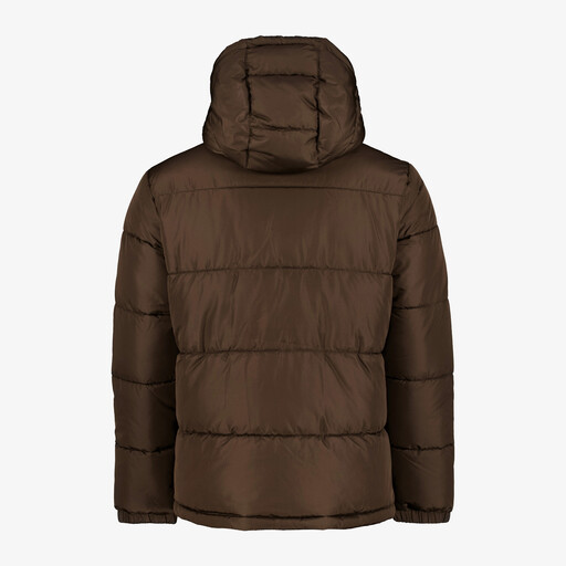 Gewatteerde heren puffer jas bruin