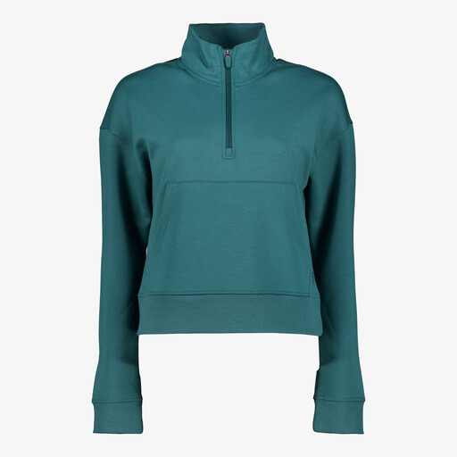 Cropped dames padel sweater groen