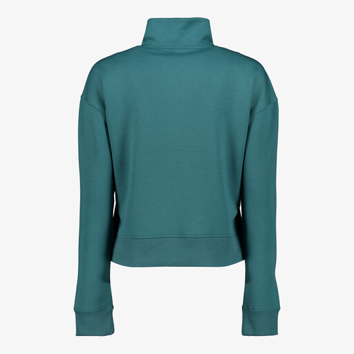 Cropped dames padel sweater groen