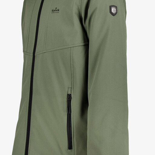 Softshell heren outdoor jas groen