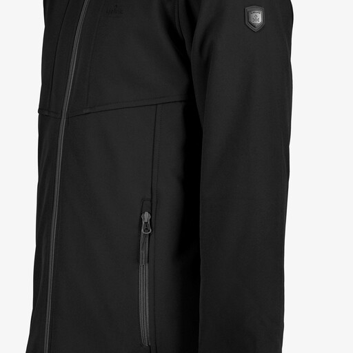 Softshell heren outdoor jas zwart