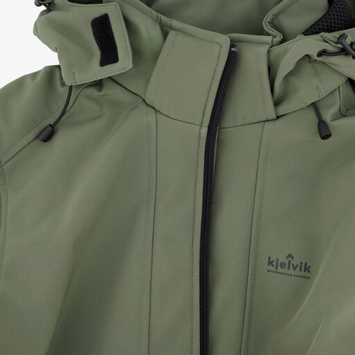 Softshell heren outdoor jas groen