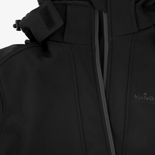 Softshell heren outdoor jas zwart