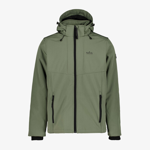 Softshell heren outdoor jas groen