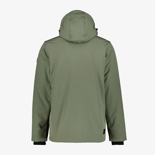Softshell heren outdoor jas groen