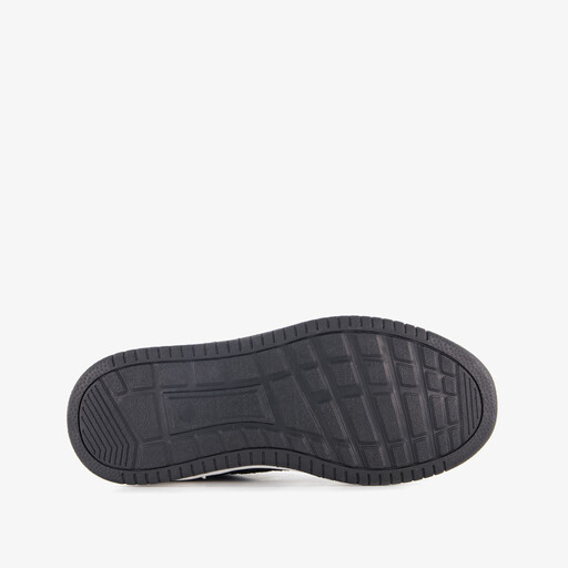 Hoge meisjes sneakers met panterprint details zwart