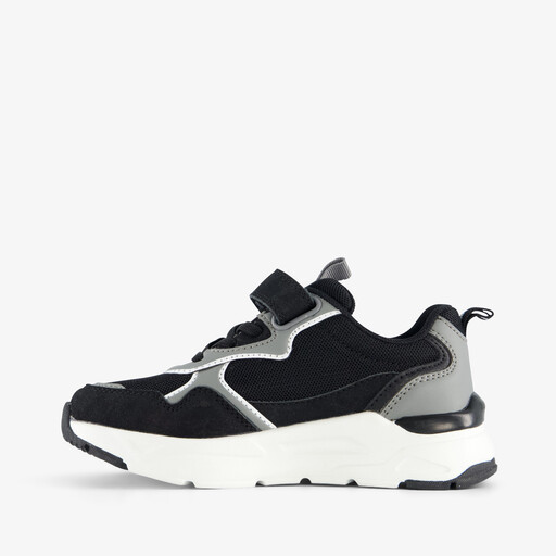 Jongens sneakers zwart grijs