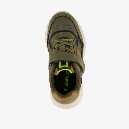 Jongens sneakers groen bruin