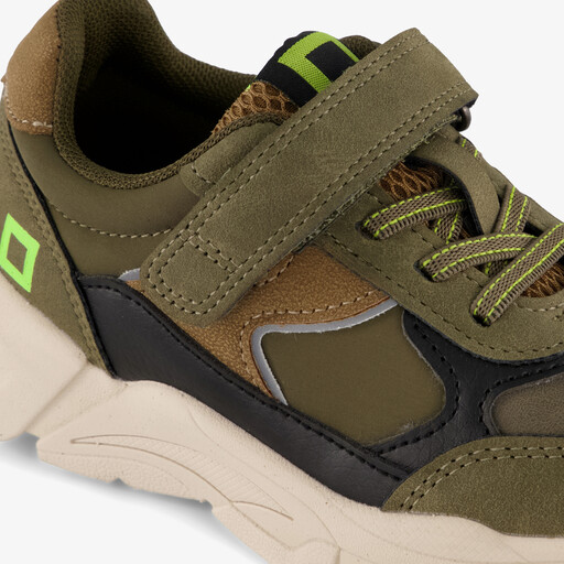 Jongens sneakers groen bruin