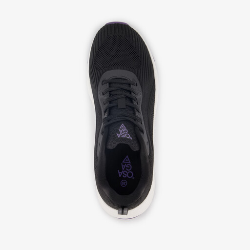 Dames fitnessschoenen zwart paars