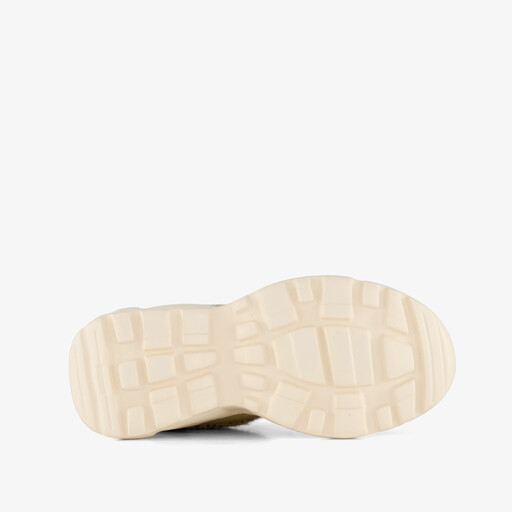 Meisjes dad sneakers beige bordeaux