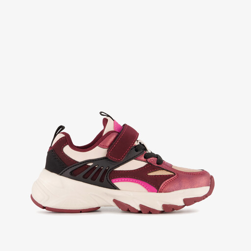 Meisjes dad sneakers rood paars