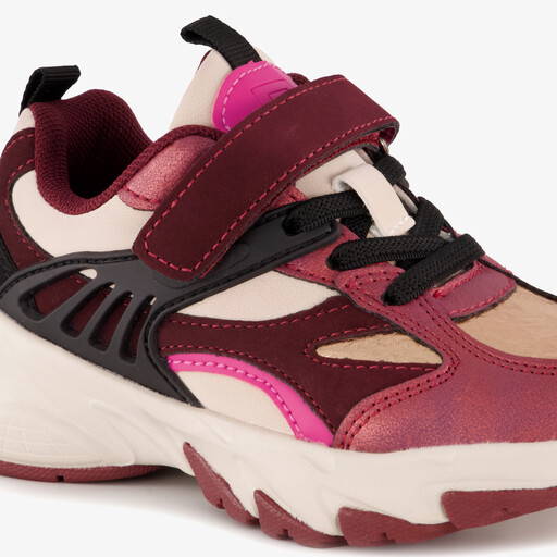 Meisjes dad sneakers rood paars