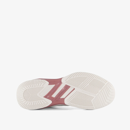 Dames padel- en tennisschoenen wit roze