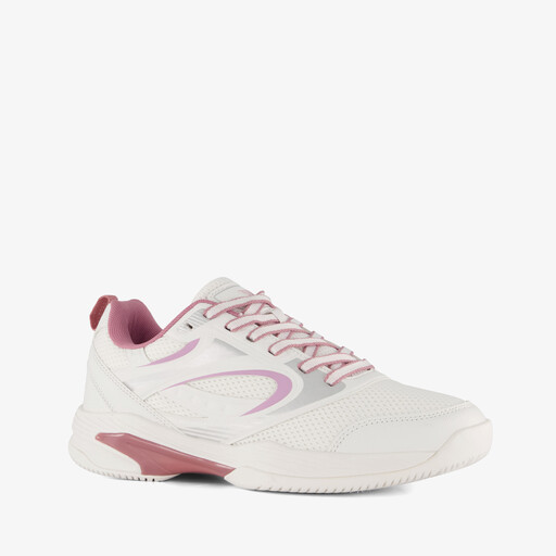 Dames padel- en tennisschoenen wit roze