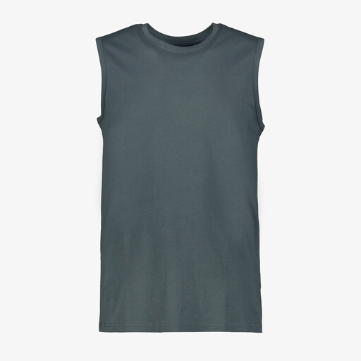 Basic heren singlet donkergrijs