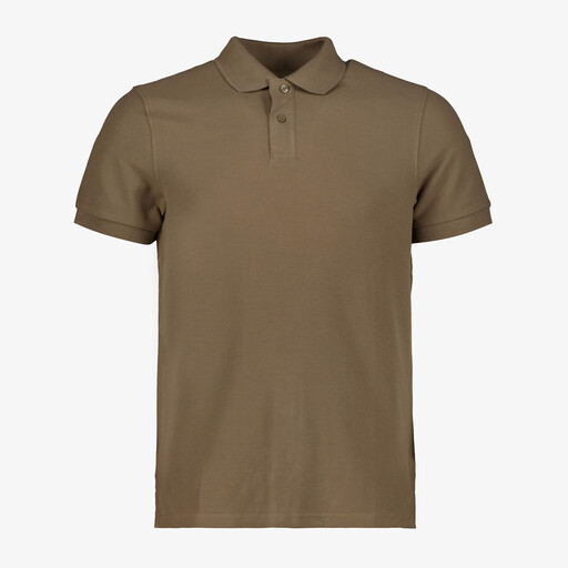 Heren polo bruin