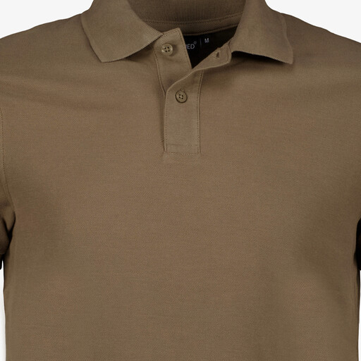 Heren polo bruin