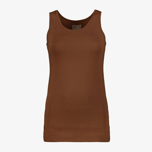 Dames singlet bruin