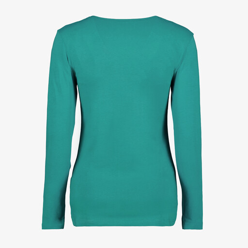 Dames basic longsleeve shirt groen