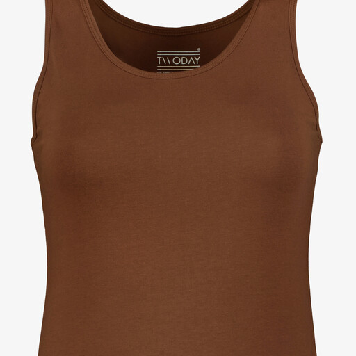 Dames singlet bruin