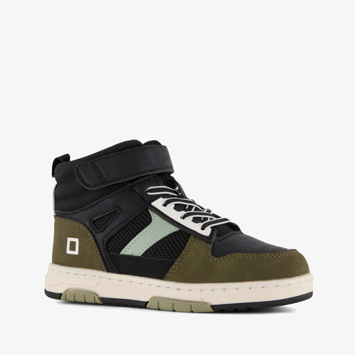 Hoge jongens sneakers zwart groen