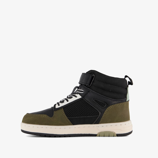 Hoge jongens sneakers zwart groen