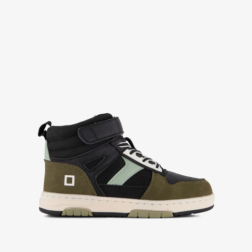 Hoge jongens sneakers zwart groen
