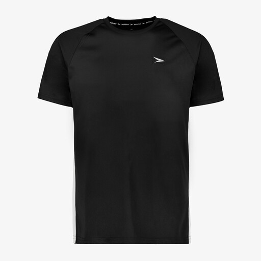 Heren voetbal T-shirt zwart