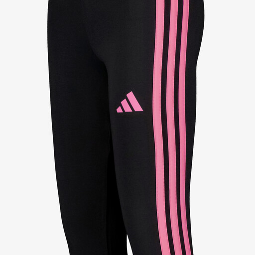 Essentials 3-Stripes meisjes sportlegging zwart