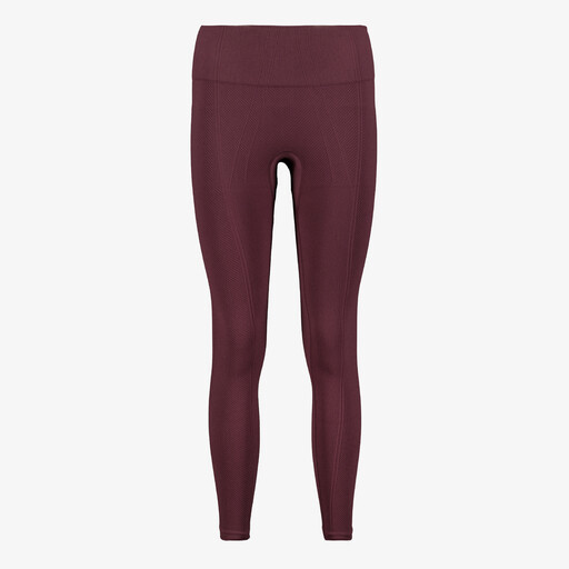 Seamless dames yoga legging bordeauxrood