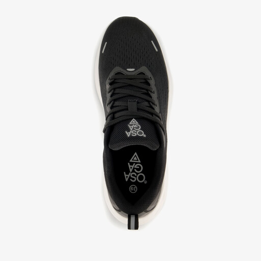 Dames hardloopschoenen zwart wit