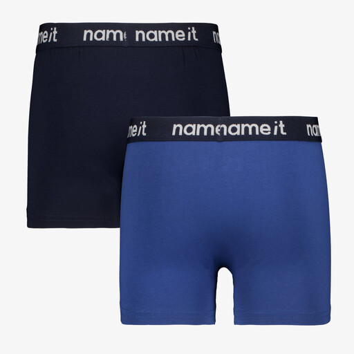 Name It 2-pack jongens boxershorts blauw zwart