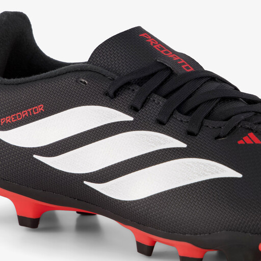 Predator Club MG kinder voetbalschoenen zwart rood