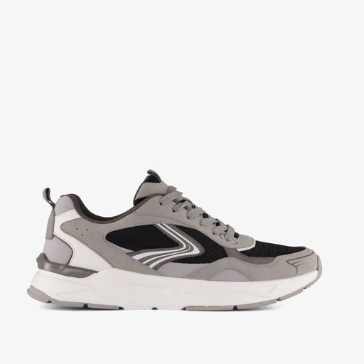 Heren sneakers grijs zwart