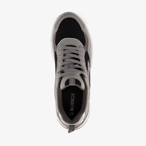 Heren sneakers grijs zwart
