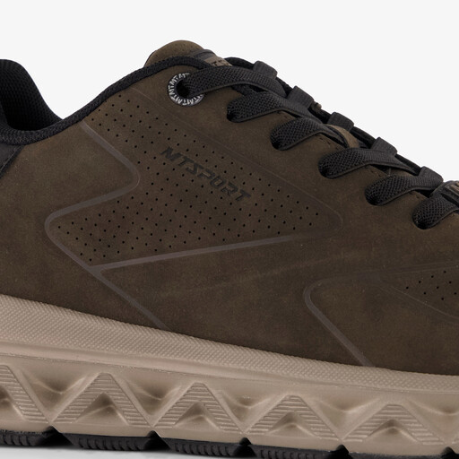 Heren sneakers donkergroen