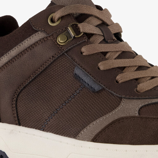 Hoge heren sneakers bruin