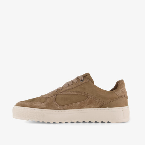 Van Beer suede heren sneakers bruin