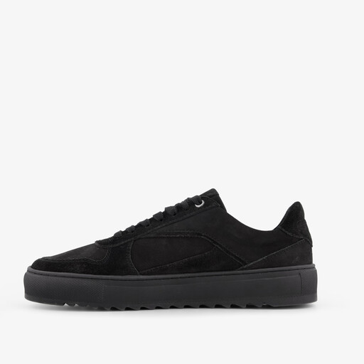 Van Beer suede heren sneakers zwart